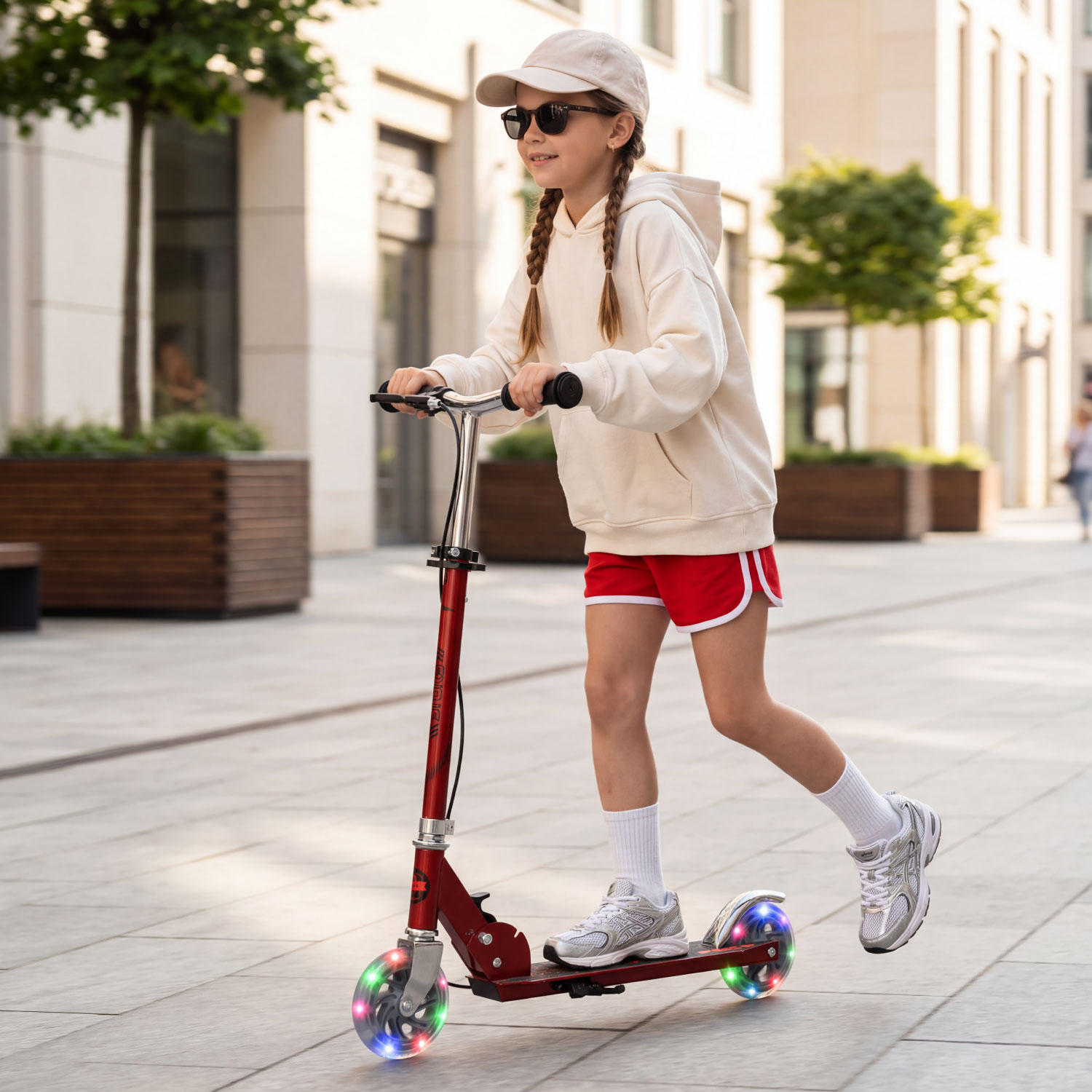 Scooter para Niños Story Play con Freno y Ruedas LED