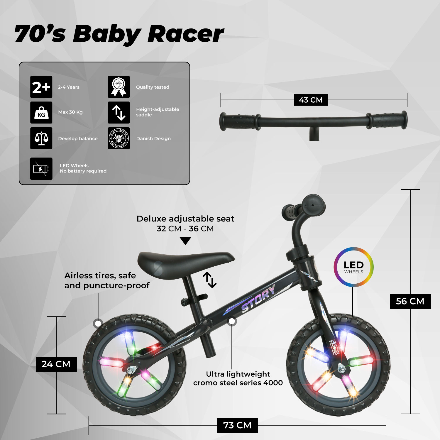 Story 70's Baby Racer Patinete Para Niños