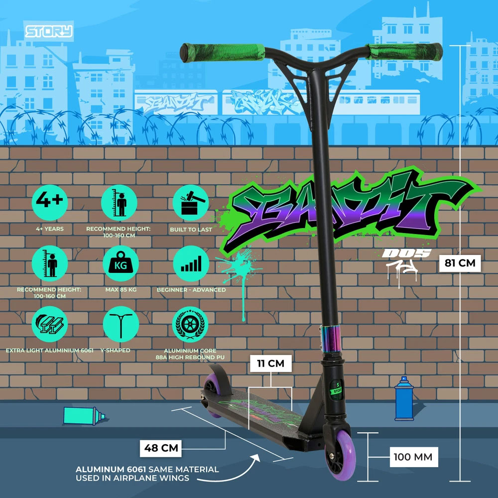 Scooter de Acrobacias Story Bandit DOS