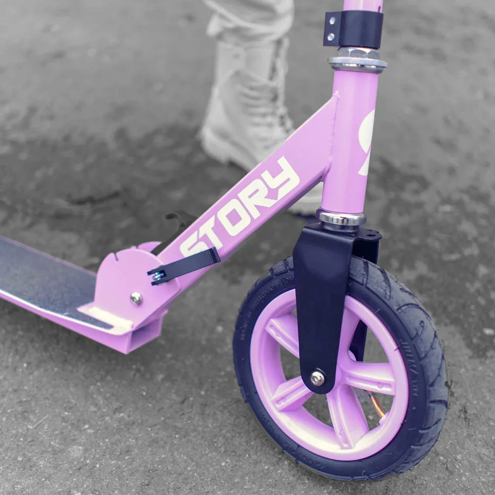 Scooter de empuje plegable Story Civic Comfort Air-wheels
