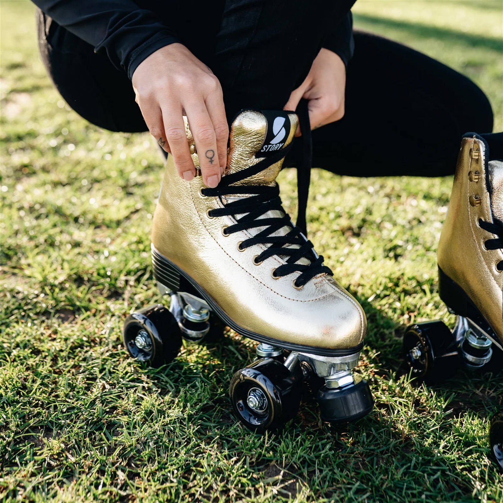 Patines Quad de Ante Story Disco