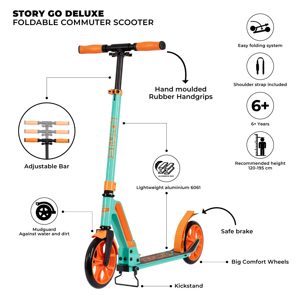 Patinete Commuter Plegable Deluxe Story GO