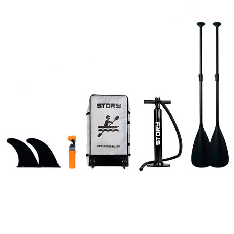 Historia Canoe Inflable para 4 Personas Accesorios