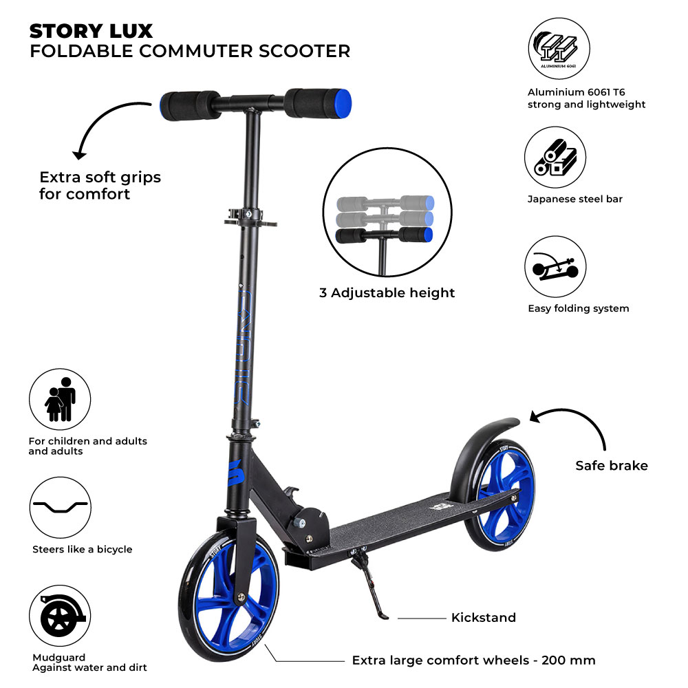 Scooter Commuter Plegable Story Lux