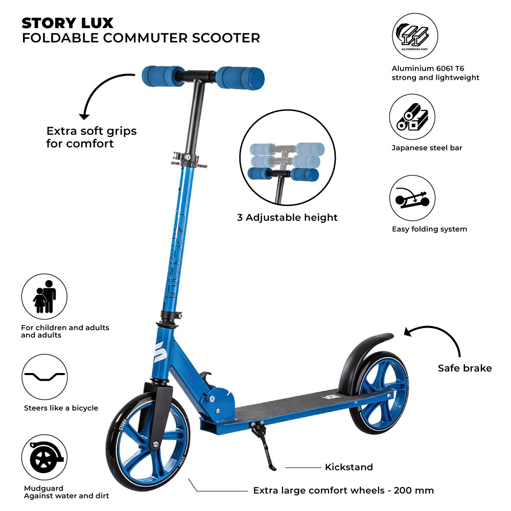 Scooter Commuter Plegable Story Lux