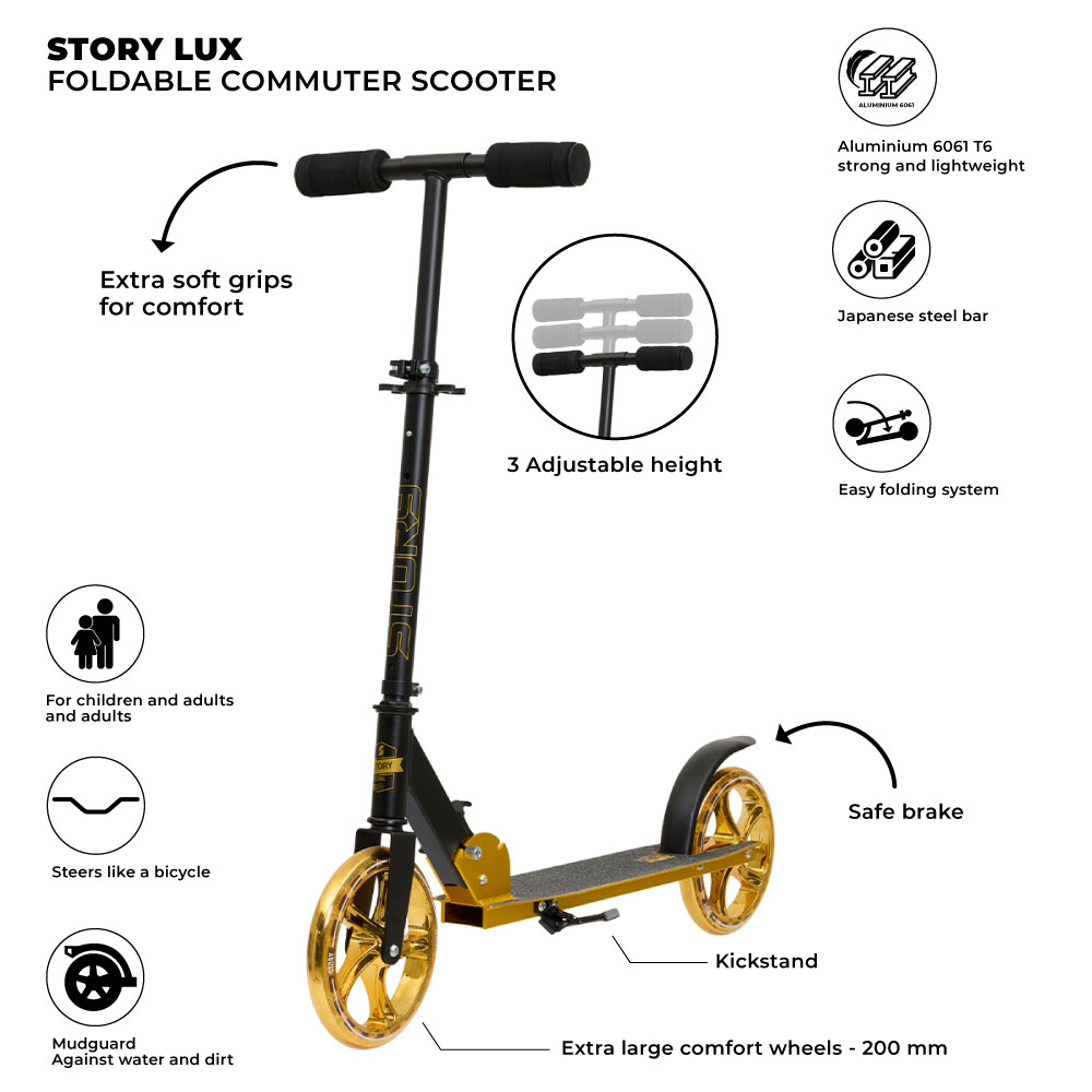 Scooter Commuter Plegable Story Lux