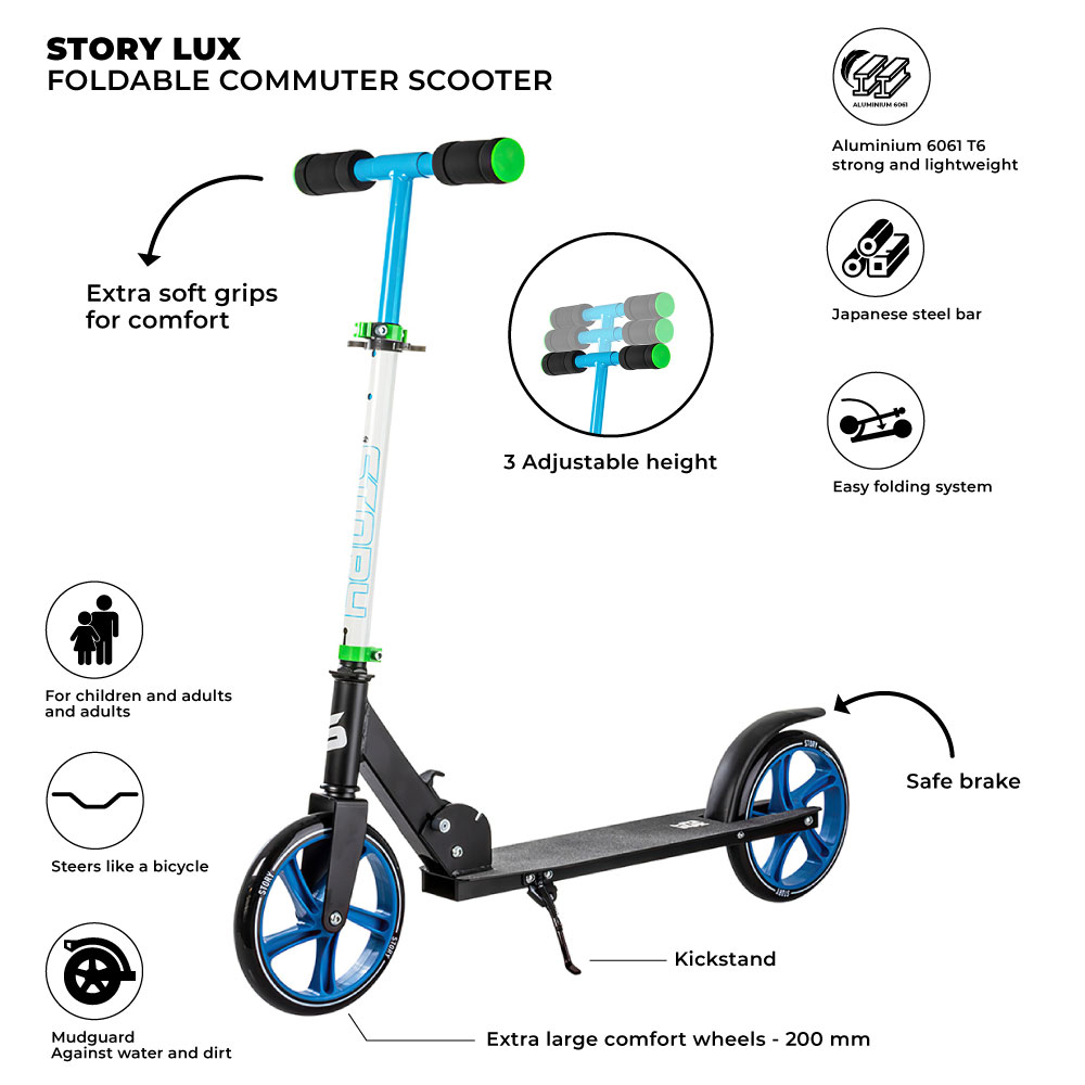 Scooter Commuter Plegable Story Lux