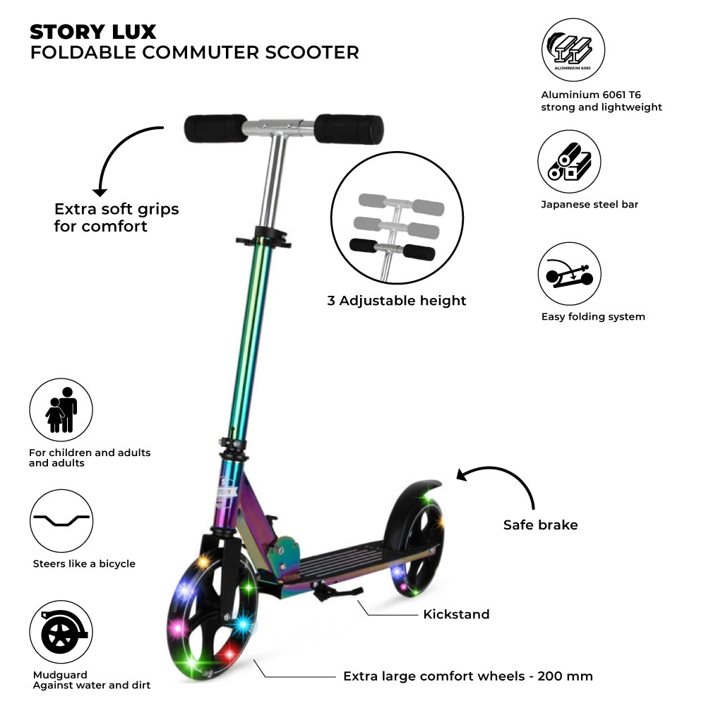 Scooter Commuter Plegable Story Lux