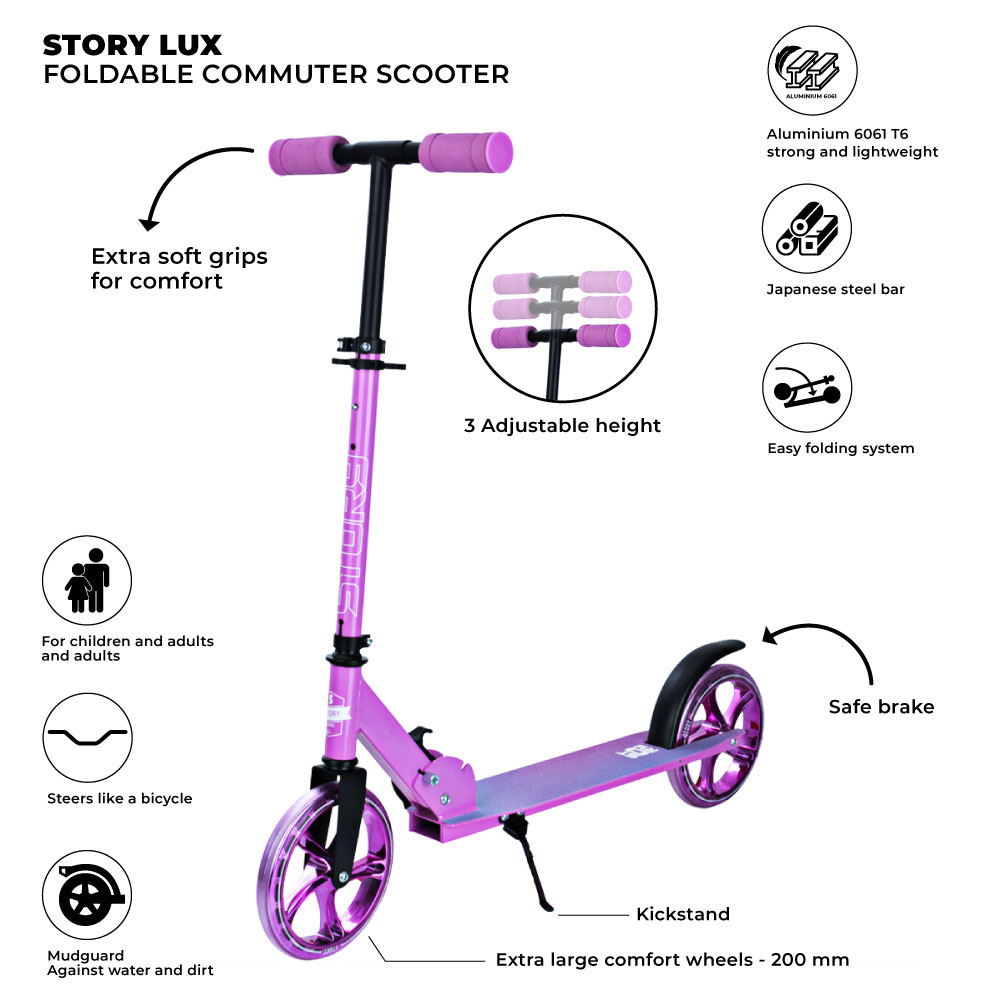 Scooter Commuter Plegable Story Lux