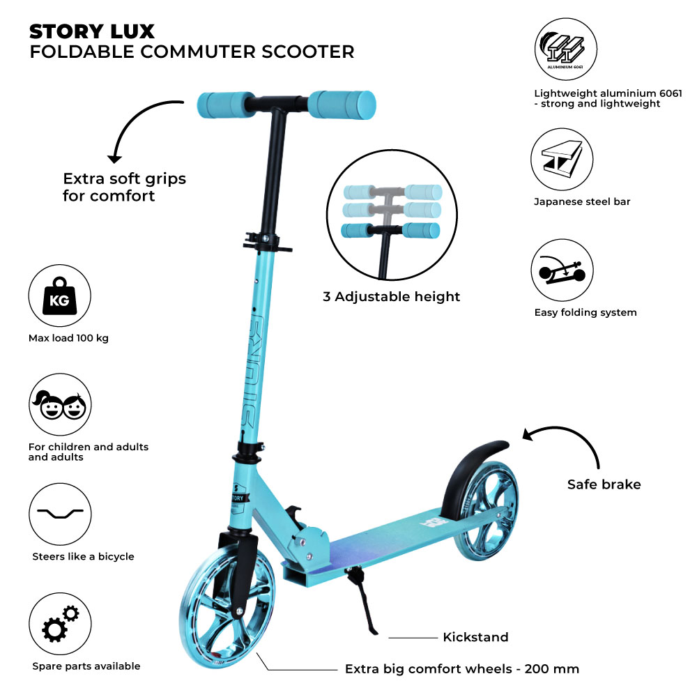 Scooter Commuter Plegable Story Lux