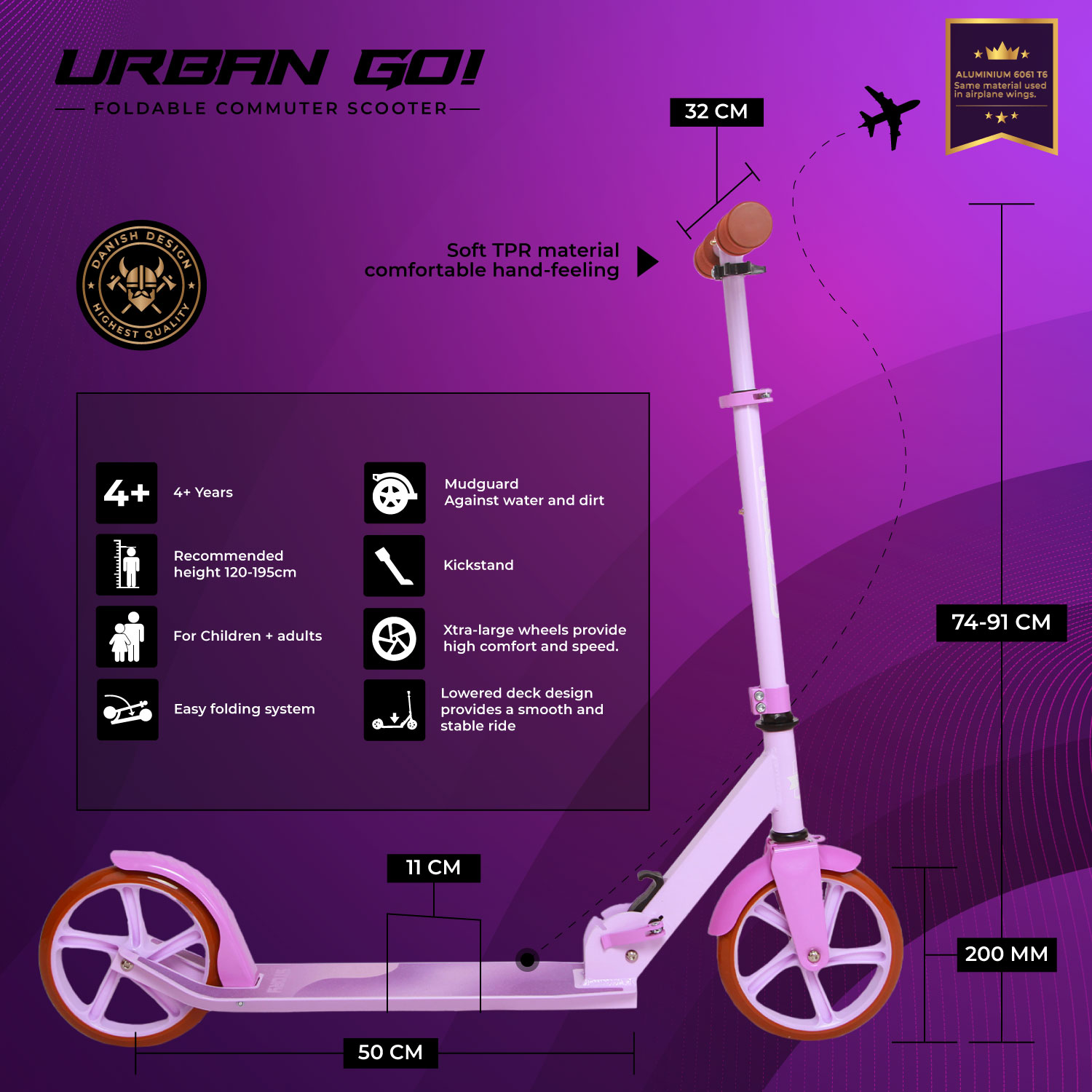 Scooter Plegable Commuter Story Urban GO!