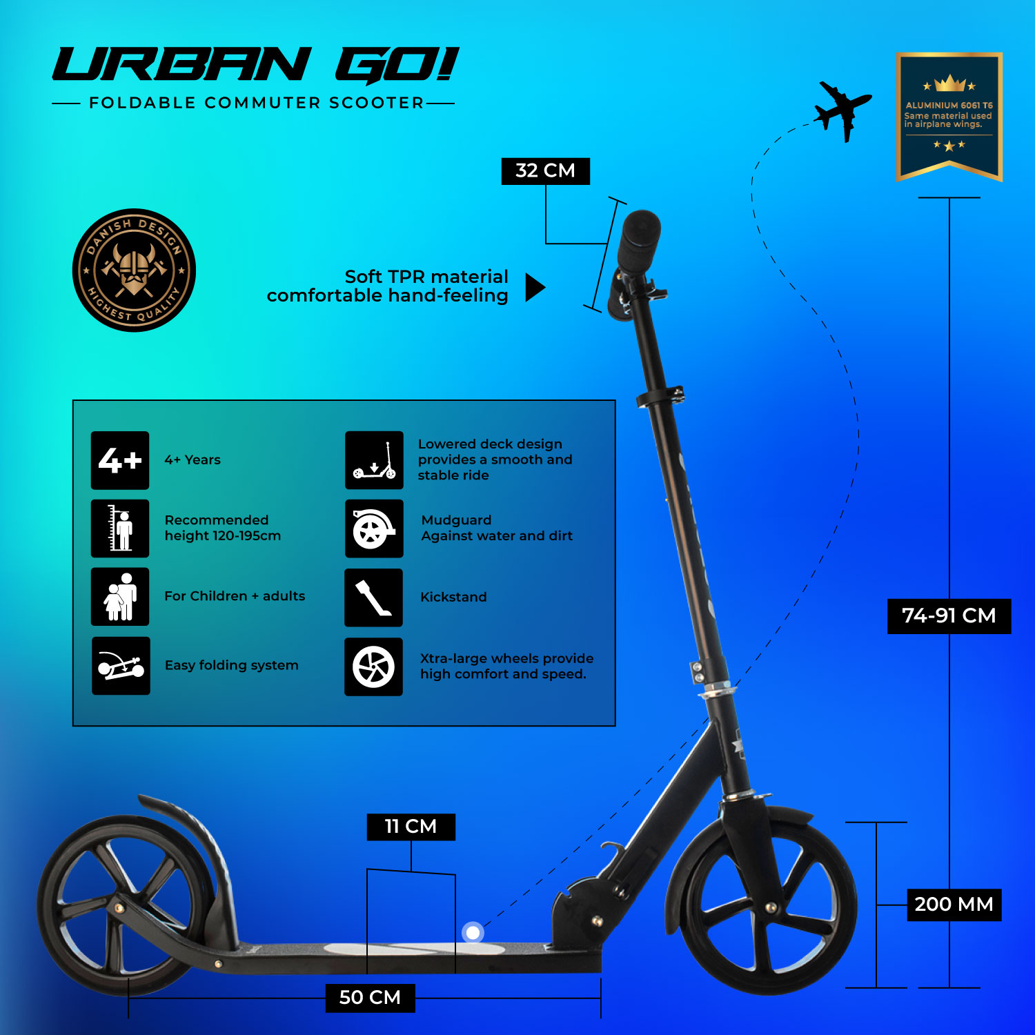 Scooter Plegable Commuter Story Urban GO!