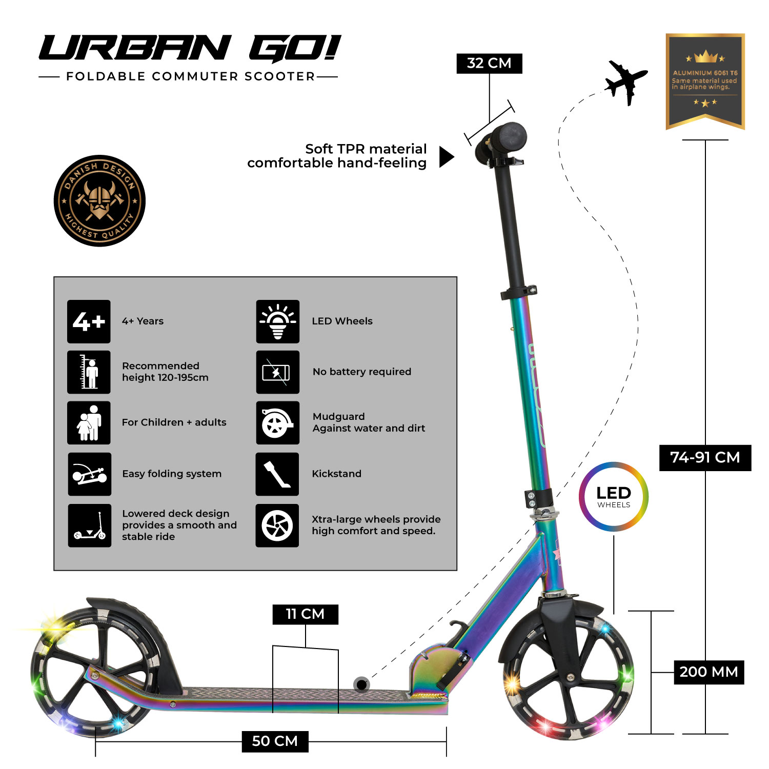 Scooter Plegable Commuter Story Urban GO!
