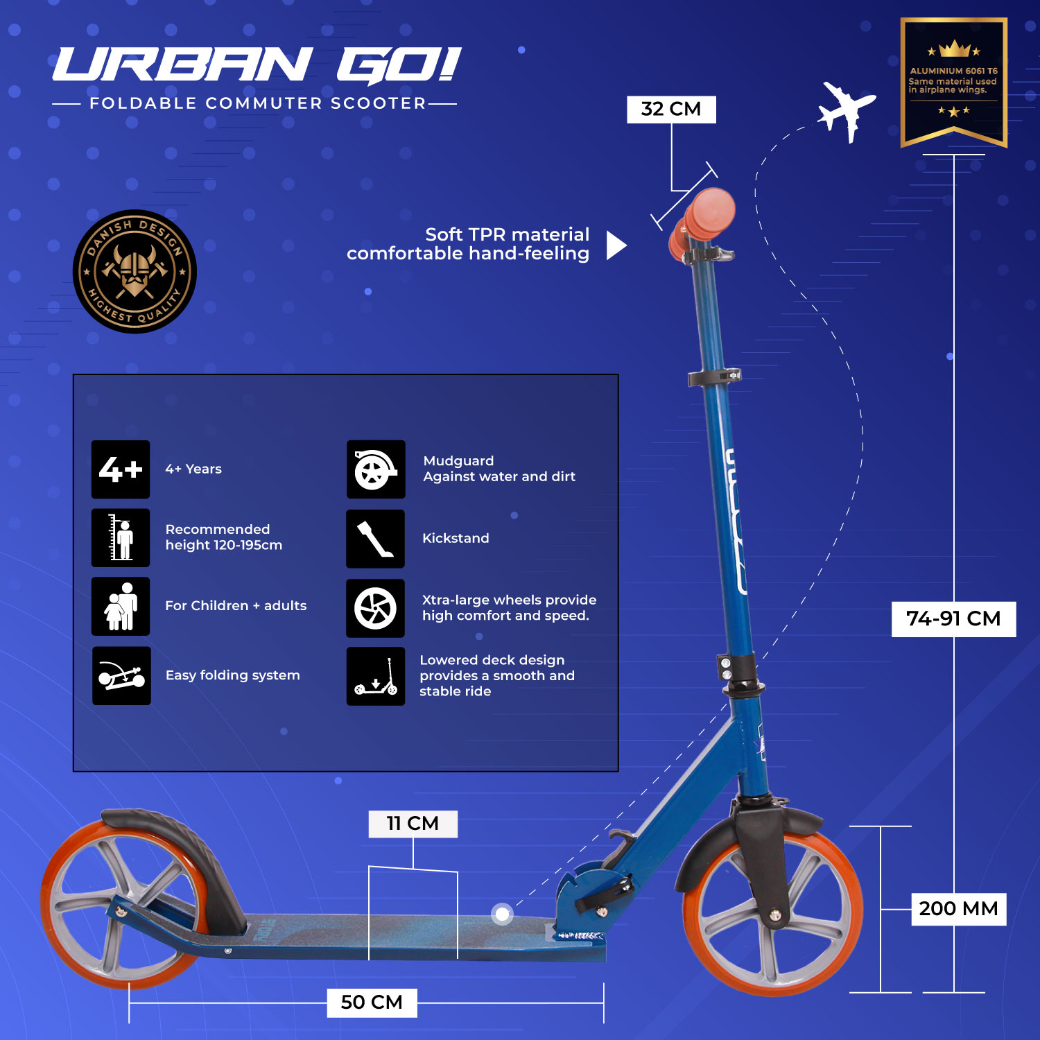 Scooter Plegable Commuter Story Urban GO!