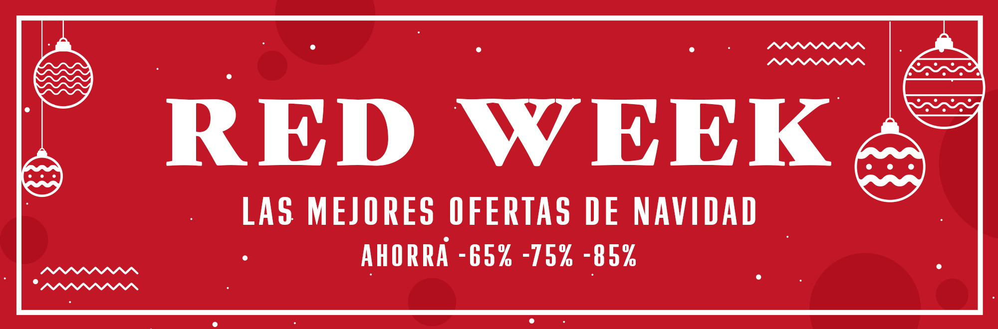 Banner de ventas Red Week
